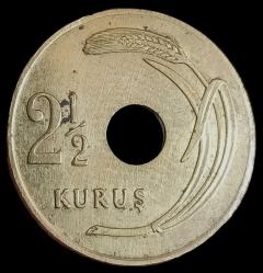 1949 Delikli 2'5 Kuruş