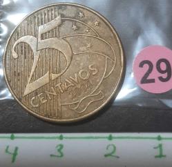 Brezilya 25 Centavos 2004  Madeni para Koleksiyonu Amerika 2000 yılı ve sonrası para koleksiyonu