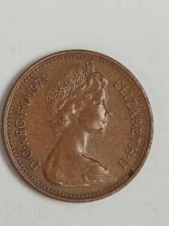1974 Birleşik Krallık 1 New Penny - Kraliçe II. Elizabeth (Bronz)