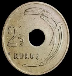 1948 Delikli 2'5 Kuruş