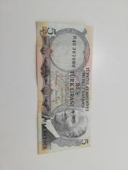6.EMİSYON 5 TÜRK LİRASI 1968