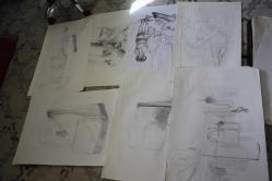 LOT.6 » 35 DEN FAZLA LOT  KARAKALEM AMATÖR CİZİMLER DETAYLAR RESIMLERDE LOT HALİNDE HEPSİDE GÖNDERİLECEKTIR ( DEPO