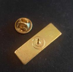 Türkiye Cumhuriyeti 75. YIL ROZET Kullanılmadan Saklandı 3cmx1cm Prinç üzeri Damla Düz Pin Rozet Koleksiyonu