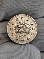 Sultan Abdülhamit 1293/20 Gümüş 1 Kuruş Çil