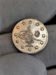 Sultan Abdülhamit 1293/20 Gümüş 1 Kuruş Çil