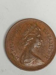 Nadir 1974 Birleşik Krallık 1 New Penny - Kraliçe II. Elizabeth