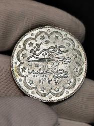 Sultan Reşat 1327/7 Gümüş 10 Kuruş Çil
