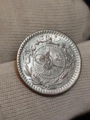 Sultan Reşat 1327/4 Nikel 5 Para Çil