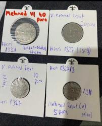 V. MEHMED REŞAD NİKEL PARA SETİ 5-10-20-40 PARA