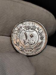 Sultan Reşat 1327/4 Nikel 10 Para Çil