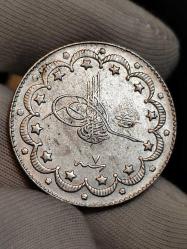 Sultan Reşat 1327/7 Gümüş 10 Kuruş Çil