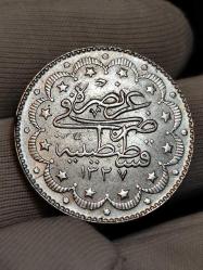 Sultan Reşat 1327/7 Gümüş 10 Kuruş Çil
