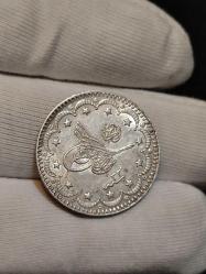 Sultan Abdülhamit 1293/32 Gümüş 5 Kuruş Çil