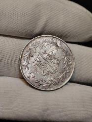 Sultan Reşat 1327/6 Mısır Baskı Gümüş 5 Kuruş Çil