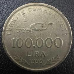 Türkiye 100.000 Lira 1999. 100 Bin
