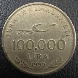 Türkiye 100.000 Lira 1999. 100 Bin