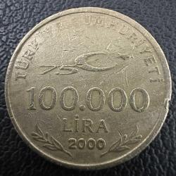 Türkiye 100.000 Lira 2000. 100 Bin