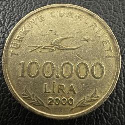 Türkiye 100.000 Lira 2000. 100 Bin