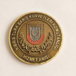 KIBRIS TÜRK BARIŞ KUVVETLERİ KOMUTANLIĞI - Hizmet Anısı Madalyonu