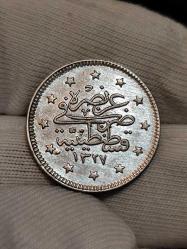 Sultan Reşat 1327/1 Gümüş 2 Kuruş Çil