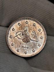 Sultan Reşat 1327/1 Gümüş 2 Kuruş Çil