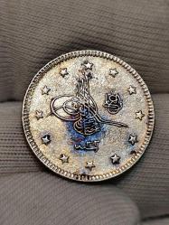 Sultan Abdülhamit 1293/33 Gümüş 2 Kuruş Çil-