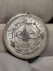 Sultan Reşat 1327/4 Nikel 40 Para Çil