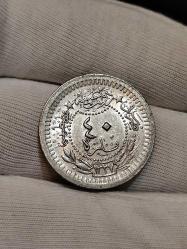 Sultan Reşat 1327/4 Nikel 40 Para Çil