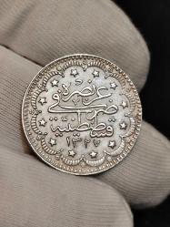 Sultan Reşat 1327/5 Gümüş 5 Kuruş Nadir