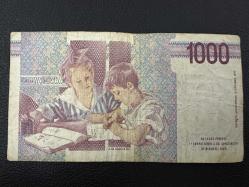 İtalya 1000 Liret 1990. ÇT. Yazı Vardır.