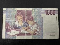 İtalya 1000 Liret 1990. ÇÇT. Yazı Vardır.