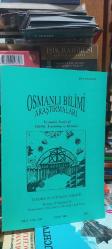 Osmanlı Bilimi Araştırmaları = Studies In Ottoman Science: Eczacılık Tarihi  Cilt/1-2 Sayı /1-2