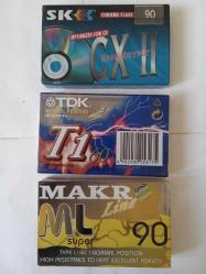 Ambalajında Sıfır 3 Adet Teyp Kaseti