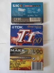 Ambalajında Sıfır 3 Adet Teyp Kaseti