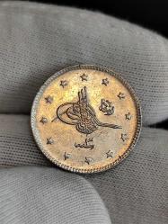 Sultan Reşat 1327/3 Gümüş 2 Kuruş Çil