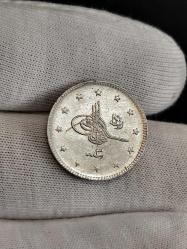 Sultan Reşat 1327/3 Gümüş 2 Kuruş Çil