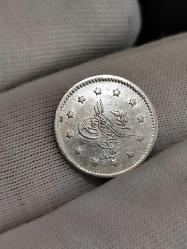 Sultan Abdülmecid 1255/12 Gümüş 1 Kuruş Nadir