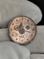 Sultan Abdülhamit 1293/32 Gümüş 2 Kuruş Çil