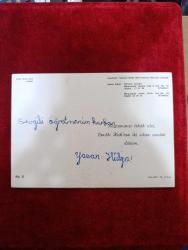 Dönem ürünü bayram tebrik kartı kartpostal