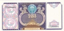 Koleksiyon Ürünü Özbekistan 100 Som 1994 çil