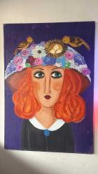 Yağmur 12 imzalı dev boyda yağlı boya