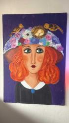 Yağmur 12 imzalı dev boyda yağlı boya