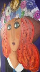 Yağmur 12 imzalı dev boyda yağlı boya