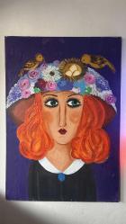 Yağmur 12 imzalı dev boyda yağlı boya