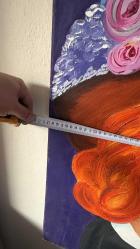 Yağmur 12 imzalı dev boyda yağlı boya