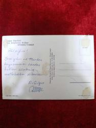 Dönem ürünü İstanbul Boğaz köprüsü kartpostal