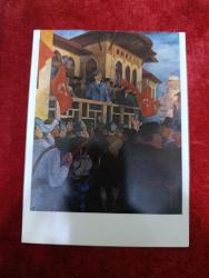 Dönem ürünü kullanılmamış Mustafa Kemal Atatürk kartpostal