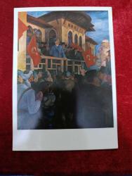 Dönem ürünü kullanılmamış Mustafa Kemal Atatürk kartpostal