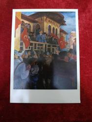 Dönem ürünü kullanılmamış Mustafa Kemal Atatürk kartpostal