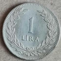 TÜRKİYE 1948  1  LİRA   GÜMÜŞ  7,5 GRAM